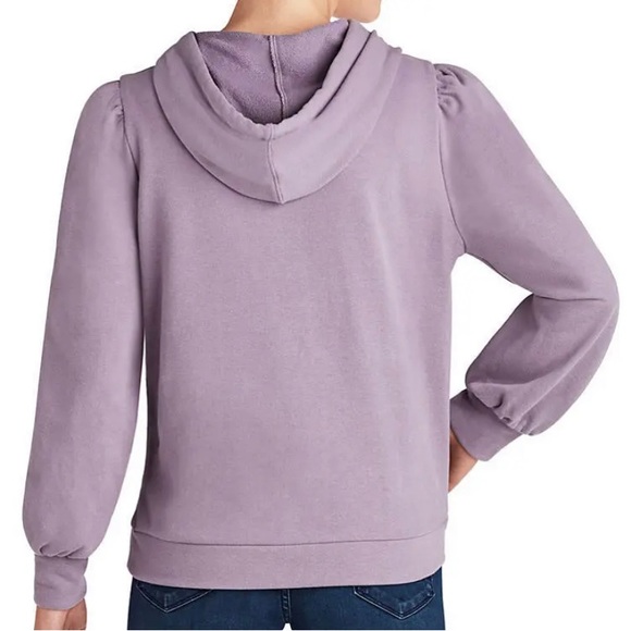 MEMBER'S Mark Ladies Pullover Puff Sleeve Fashion Hoodie Lavender Grey Sz M. - Picture 3 of 8